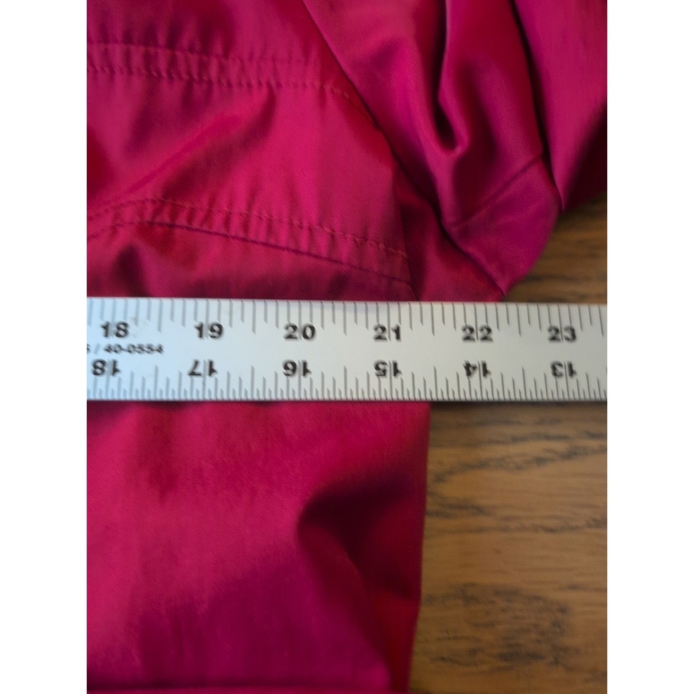 Jones New York Sport Women's XL Red Belted Double Breast Trench Coat Jacket - Picture 5 of 9